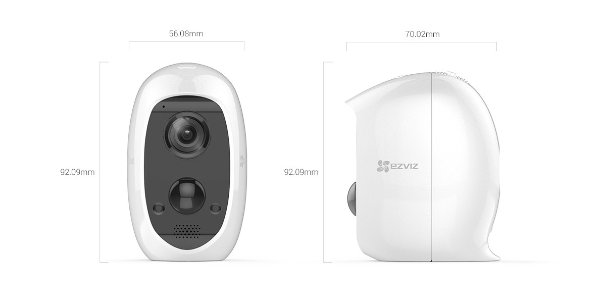 Ezviz CS-C3A-B0-1C2WPMFBR (C3A) HD 1080p Wire-Free Security Camera